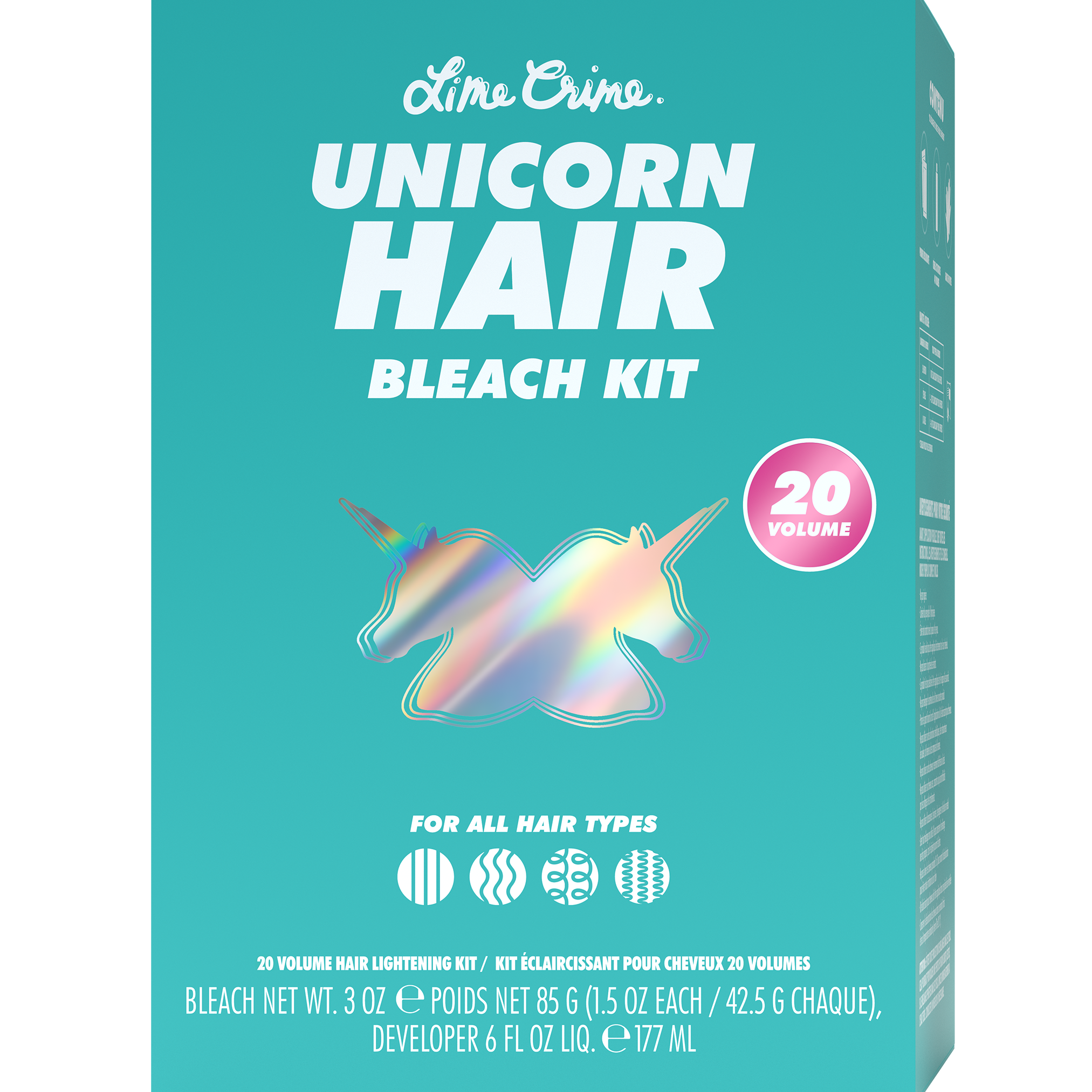 Unicorn Hair Bleach Kit variant:20 Volume Bleach Party