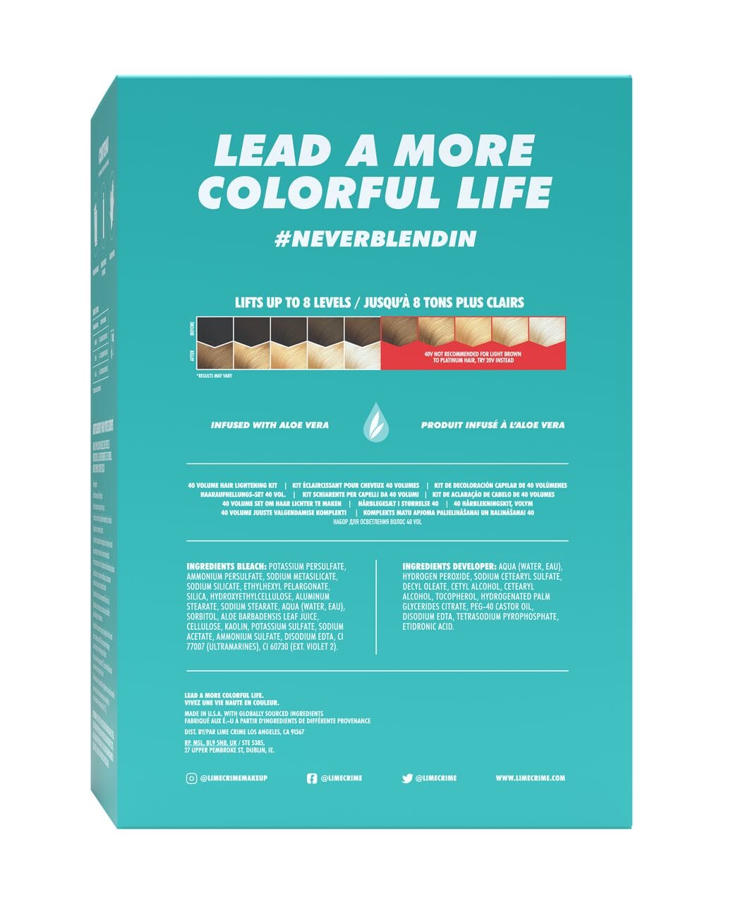 Unicorn Hair Bleach Kit variant:40 Volume Bleach Kit