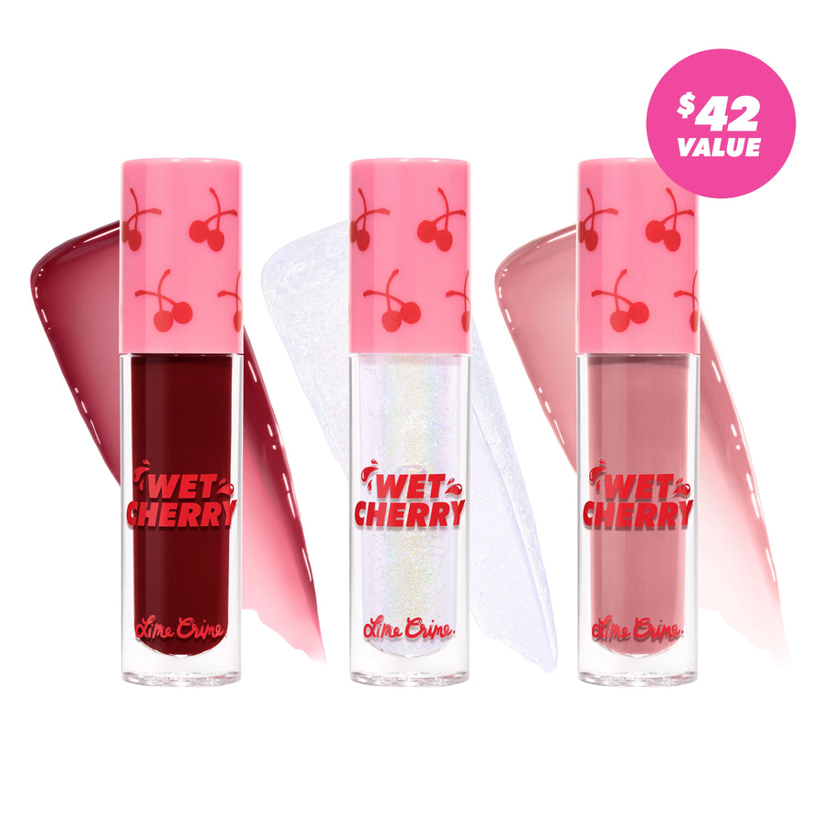 Gloss It Up - Wet Cherry Lip Gloss Trio