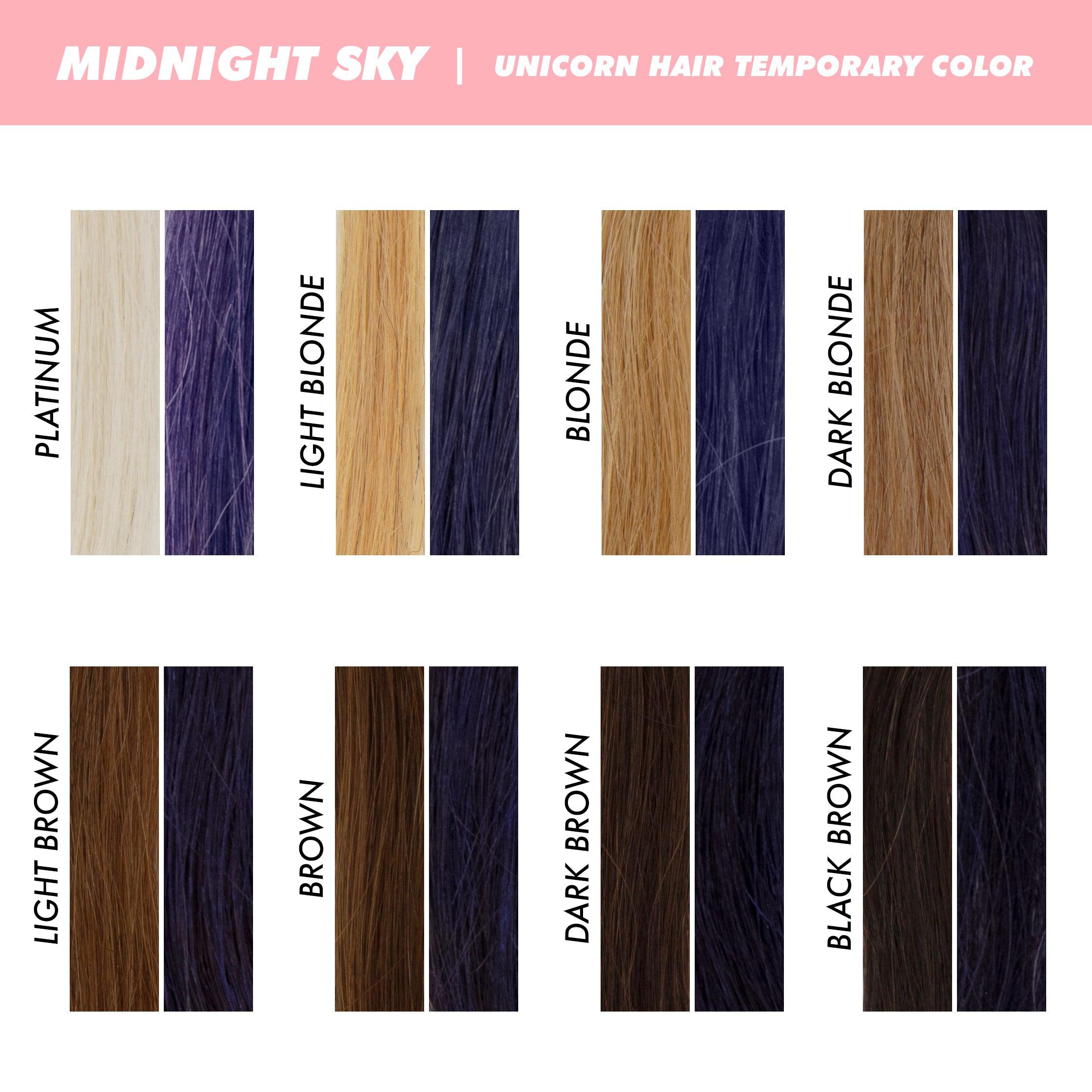 Unicorn Hair Temporary Hair Color variant:Midnight Sky