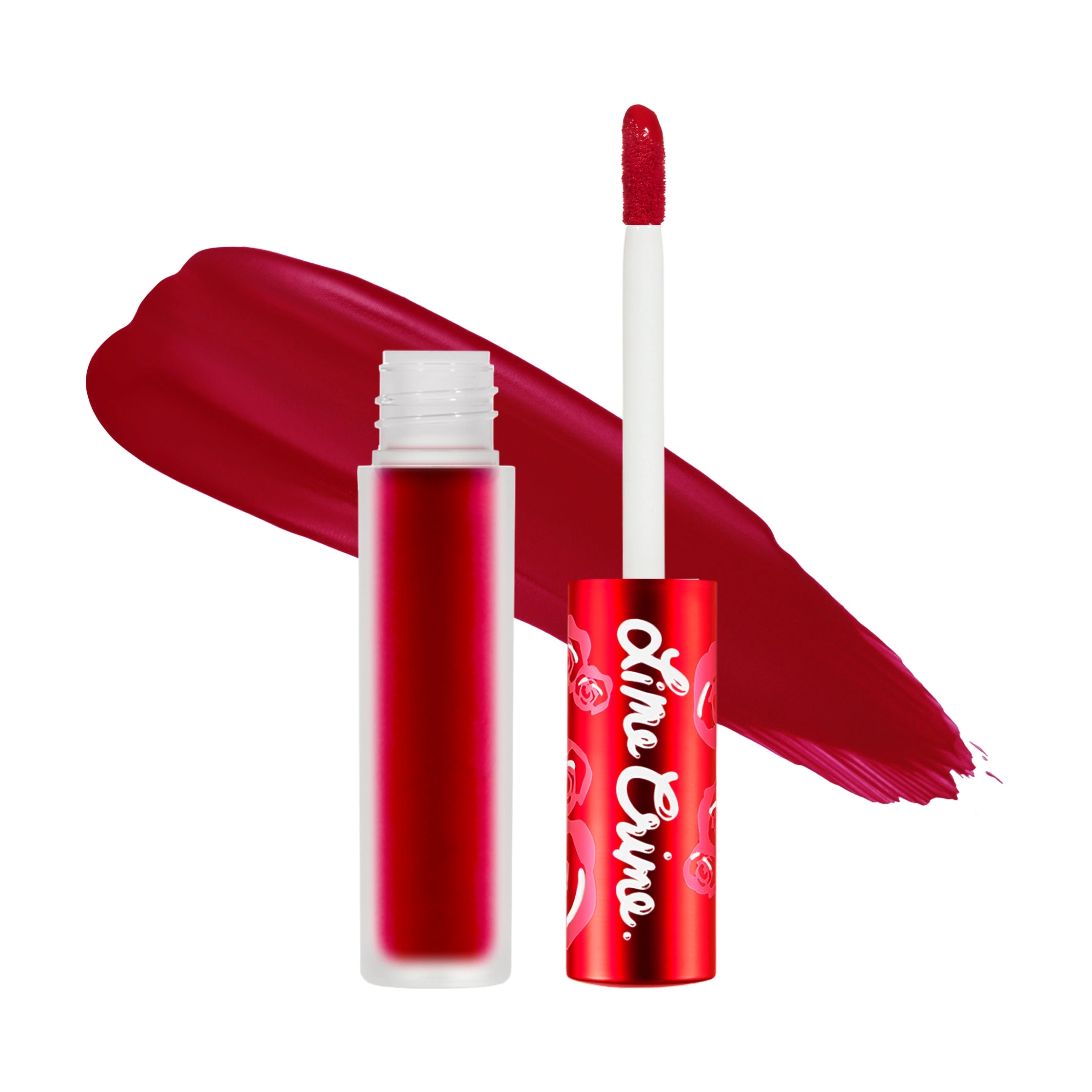 Velvetines Liquid Lipstick variant:Red Rose